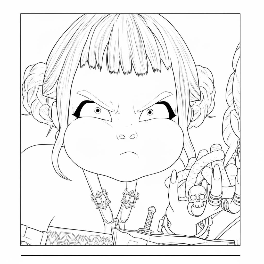 Zoey Estilosa e Determinada (Desenho para Colorir)