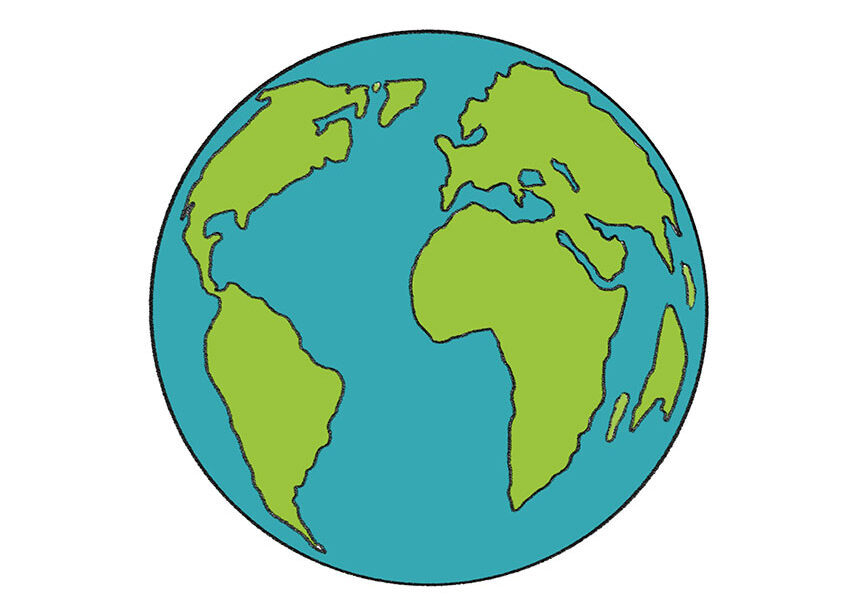 Como Desenhar a Terra - Passo a Passo Fácil