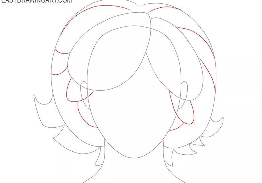 How to Draw Realistic Hair – Step by Step Drawing Tutorial – Step 3