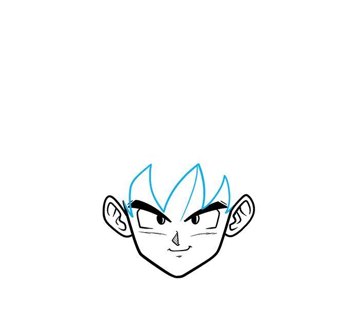 How to Draw Goku – Easy Step by Step – Step 5