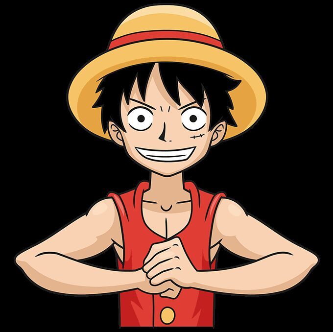 Como Desenhar o Luffy de One Piece – Passo a Passo Fácil – Passo 10
