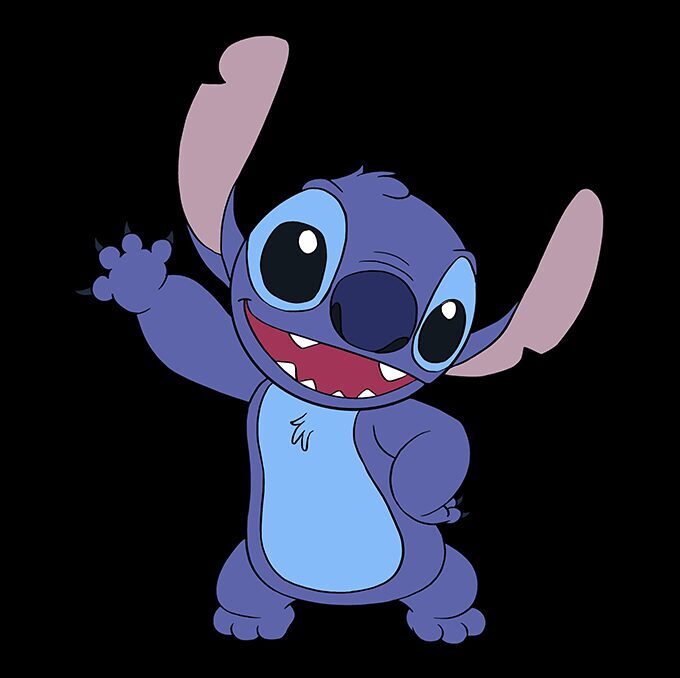 Como Desenhar o Stitch Fofo Passo a Passo
