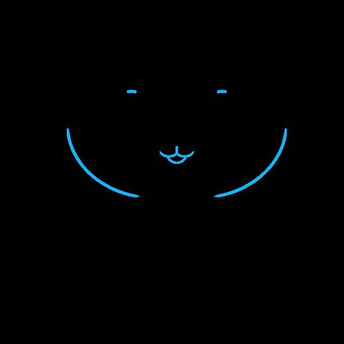 Como Desenhar um Gato Fofo Passo a Passo – Passo 2