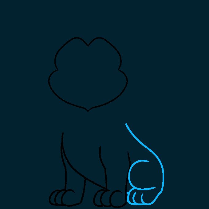 Como Desenhar um Leão – Passo a Passo Fácil – Passo 3